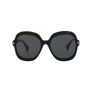 Gucci Round-Frame Acetate Sunglasses Black Womens